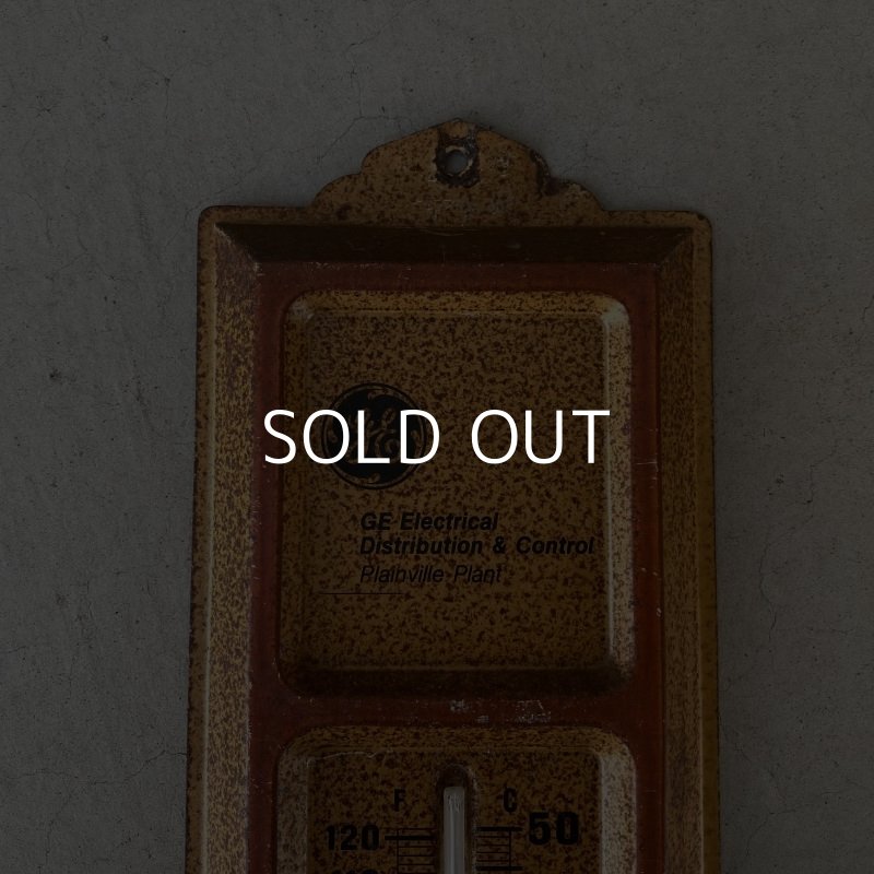 画像4: VINTAGE ANTIQUE GENERAL ELECTRIC GE THERMOMETER ヴィンテージ アンティーク ゼネラルエレクトリック 温度計 / インダストリアル ガレージ ディスプレイ 壁付け アメリカ USA
