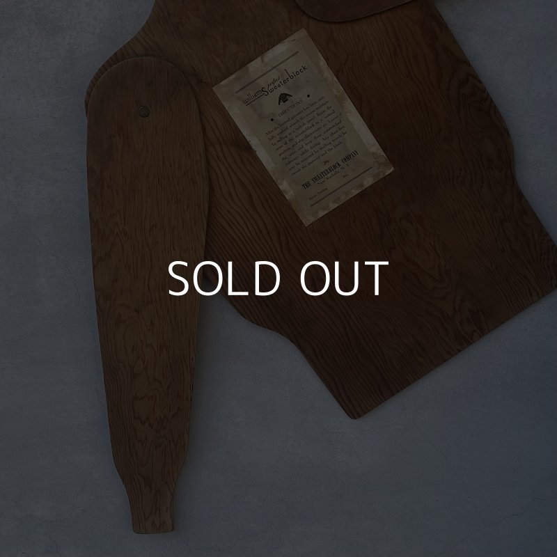 画像3: VINTAGE ANTIQUE THE SWEATERBLOCK COMPAMY WILLIAMS PERFECT SWEATER HOLDER ヴィンテージ アンティーク セーターホルダー / コレクタブル ディスプレイ インテリア ハンガー 木製 服屋 店舗備品 アメリカ