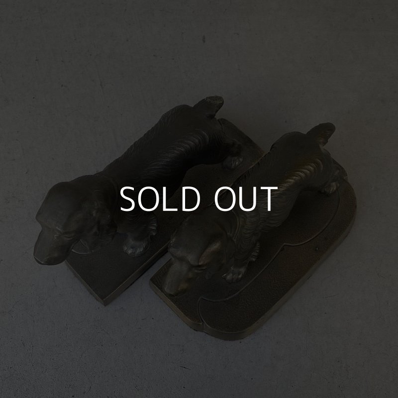 画像6: VINTAGE ANTIQUE BOOKENDS DOG ヴィンテージ アンティーク ブックエンド ブックスタンド 本立て 犬 / コレクタブル オブジェ ディスプレイ インテリア 置物 動物 アメリカ