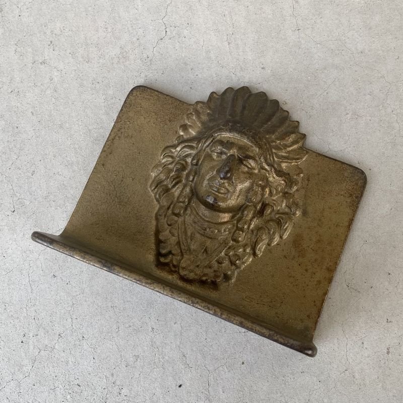 画像9: VINTAGE ANTIQUE BOOKENDS INDIAN ヴィンテージ アンティーク ブックエンド ブックスタンド 本立て インディアン / コレクタブル オブジェ ディスプレイ インテリア 雑貨 アメリカ (2)