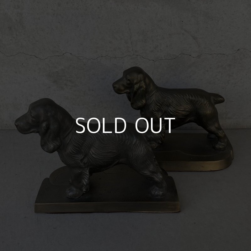 画像5: VINTAGE ANTIQUE BOOKENDS DOG ヴィンテージ アンティーク ブックエンド ブックスタンド 本立て 犬 / コレクタブル オブジェ ディスプレイ インテリア 置物 動物 アメリカ