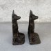 画像4: VINTAGE ANTIQUE BOOKENDS DOG ヴィンテージ アンティーク ブックエンド ブックスタンド 本立て 犬 / コレクタブル オブジェ ディスプレイ インテリア 置物 動物 アメリカ (2)