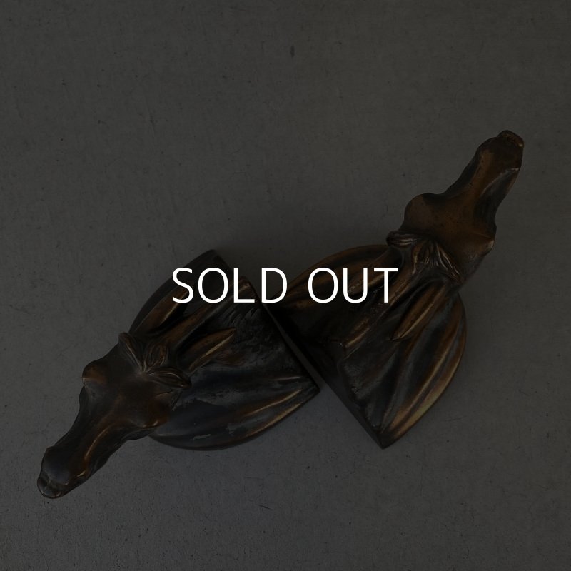 画像6: VINTAGE ANTIQUE BOOKENDS JAPANNED HORSE ヴィンテージ アンティーク ブックエンド ブックスタンド ジャパンフィニッシュ ジャパンカラー 本立て 馬 / コレクタブル オブジェ ディスプレイ ジャパンド 置物 動物 アメリカ