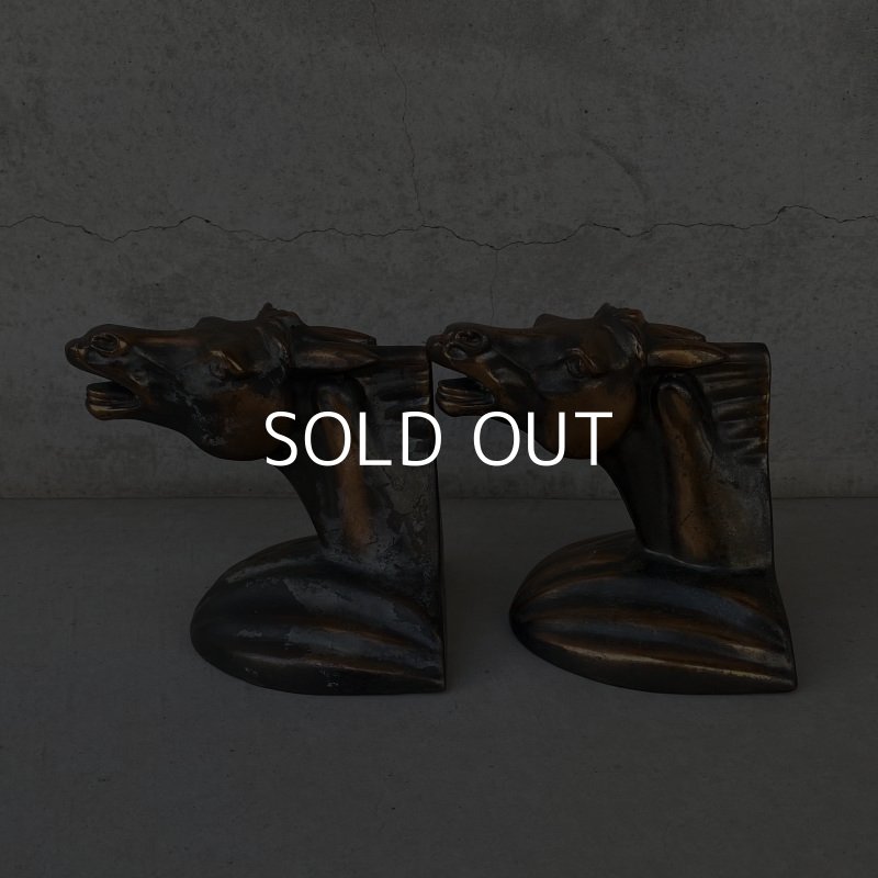 画像5: VINTAGE ANTIQUE BOOKENDS JAPANNED HORSE ヴィンテージ アンティーク ブックエンド ブックスタンド ジャパンフィニッシュ ジャパンカラー 本立て 馬 / コレクタブル オブジェ ディスプレイ ジャパンド 置物 動物 アメリカ