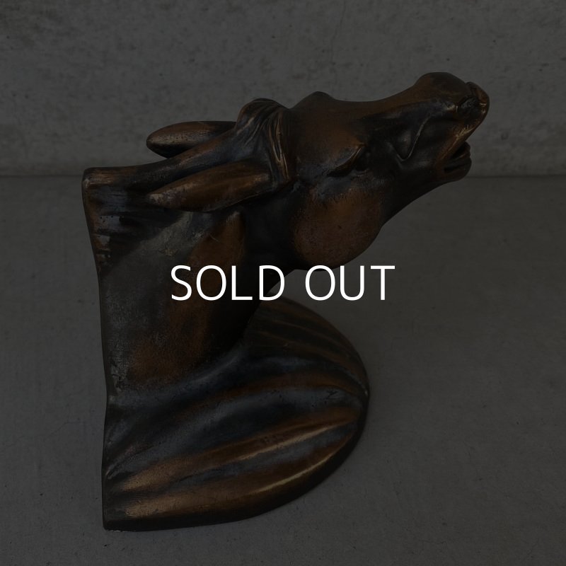 画像8: VINTAGE ANTIQUE BOOKENDS JAPANNED HORSE ヴィンテージ アンティーク ブックエンド ブックスタンド ジャパンフィニッシュ ジャパンカラー 本立て 馬 / コレクタブル オブジェ ディスプレイ ジャパンド 置物 動物 アメリカ