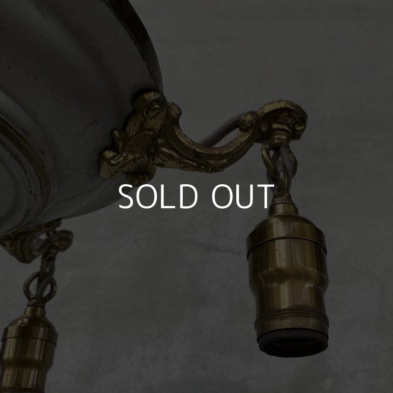 画像5: VINTAGE ANTIQUE ヴィンテージ アンティーク シャンデリア 吊り下げライト / 5灯 ライト ペンダントライト 天井照明 店舗什器 アメリカ USA (2)