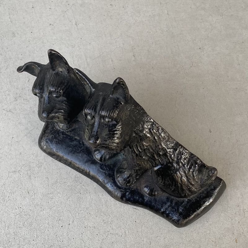画像5: VINTAGE ANTIQUE DOOR STOPPER DOG ヴィンテージ アンティーク ドアストッパー 犬 / コレクタブル オブジェ ディスプレイ インテリア スコティッシュ・テリア 置物 動物 雑貨 鋳物 アメリカ