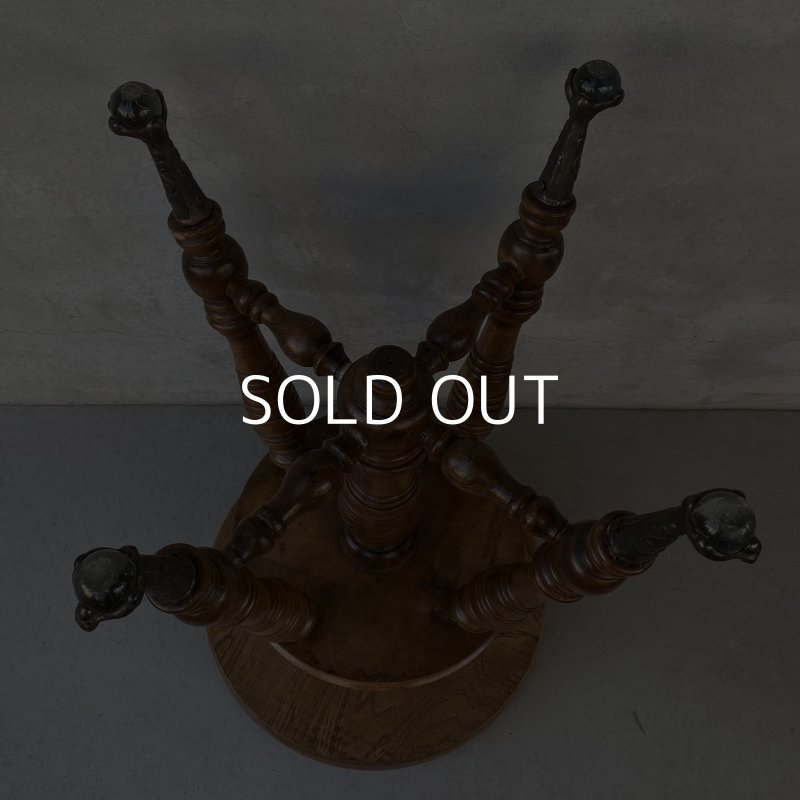 画像6: VINTAGE ANTIQUE PIANO STOOL  CHAIR BALL AND CLAW FOOT WOOD ヴィンテージ アンティーク ピアノスツール 椅子 / 回転いす ウッド 木製 家具 店舗什器 アメリカ