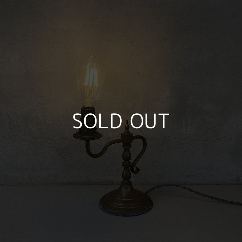 画像11: VINTAGE ANTIQUE DESKLAMP ヴィンテージ アンティーク デスクライト スタンドライト テーブルランプ 卓上ライト 照明 / インテリア ブラス 真鍮 店舗什器 アメリカ USA