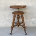 画像3: VINTAGE ANTIQUE PIANO STOOL  CHAIR BALL AND CLAW FOOT WOOD ヴィンテージ アンティーク ピアノスツール 椅子 / 回転いす ウッド 木製 家具 店舗什器 アメリカ