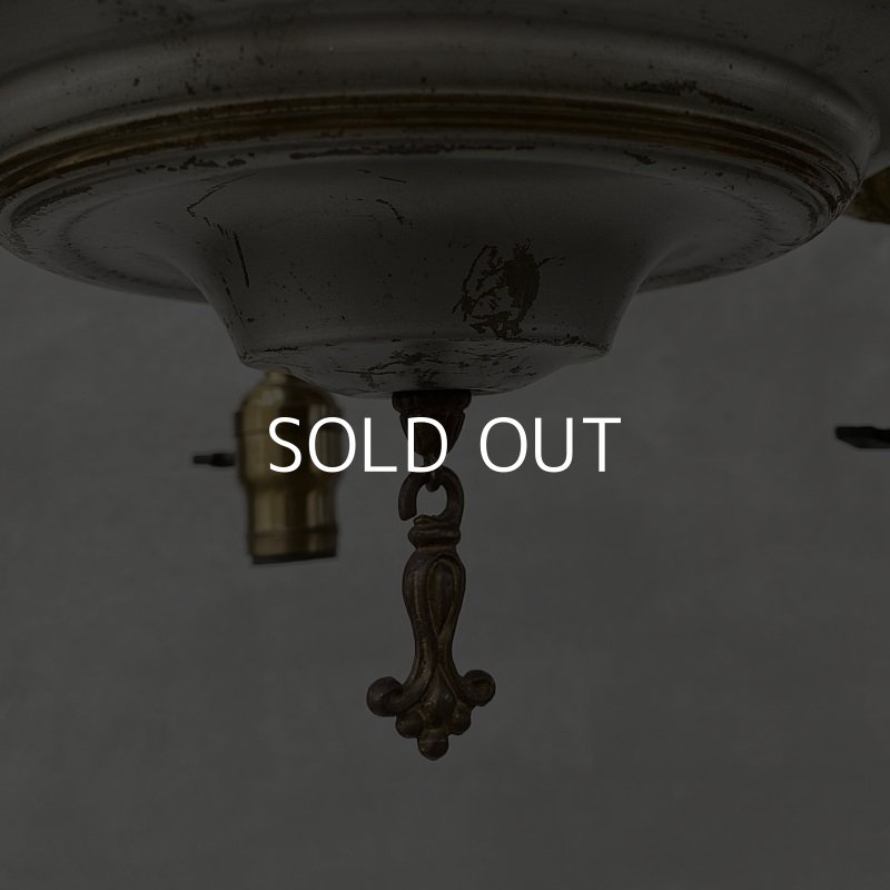 画像6: VINTAGE ANTIQUE ヴィンテージ アンティーク シャンデリア 吊り下げライト / 5灯 ライト ペンダントライト 天井照明 店舗什器 アメリカ USA (2)