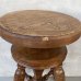 画像10: VINTAGE ANTIQUE PIANO STOOL  CHAIR BALL AND CLAW FOOT WOOD ヴィンテージ アンティーク ピアノスツール 椅子 / 回転いす ウッド 木製 家具 店舗什器 アメリカ