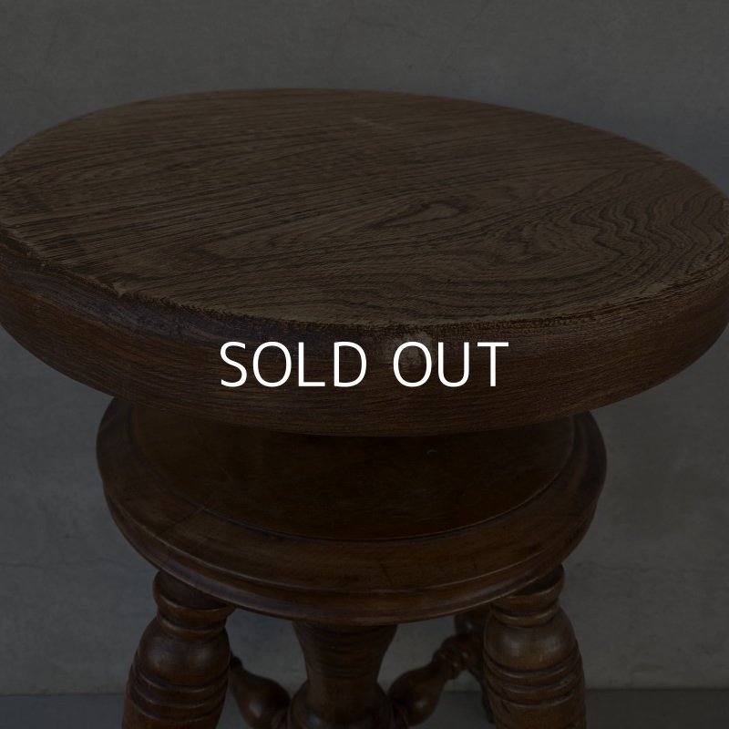画像10: VINTAGE ANTIQUE PIANO STOOL  CHAIR BALL AND CLAW FOOT WOOD ヴィンテージ アンティーク ピアノスツール 椅子 / 回転いす ウッド 木製 家具 店舗什器 アメリカ