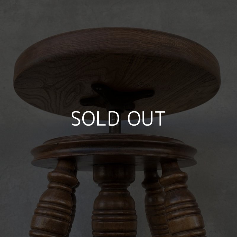 画像7: VINTAGE ANTIQUE PIANO STOOL  CHAIR BALL AND CLAW FOOT WOOD ヴィンテージ アンティーク ピアノスツール 椅子 / 回転いす ウッド 木製 家具 店舗什器 アメリカ