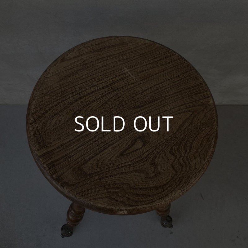 画像5: VINTAGE ANTIQUE PIANO STOOL  CHAIR BALL AND CLAW FOOT WOOD ヴィンテージ アンティーク ピアノスツール 椅子 / 回転いす ウッド 木製 家具 店舗什器 アメリカ