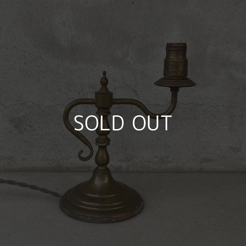 画像5: VINTAGE ANTIQUE DESKLAMP ヴィンテージ アンティーク デスクライト スタンドライト テーブルランプ 卓上ライト 照明 / インテリア ブラス 真鍮 店舗什器 アメリカ USA