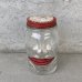 画像2: VINTAGE ANTIQUE LUCKY JOE BANK BOTTLE JAR ヴィンテージ アンティーク コインバンク 貯金箱 グラスジャー / コレクタブル 瓶 ボトル ガラス オブジェ アメリカ USA (2) (2)