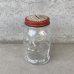 画像1: VINTAGE ANTIQUE LUCKY JOE BANK BOTTLE JAR ヴィンテージ アンティーク コインバンク 貯金箱 グラスジャー / コレクタブル 瓶 ボトル ガラス オブジェ アメリカ USA (3) (1)