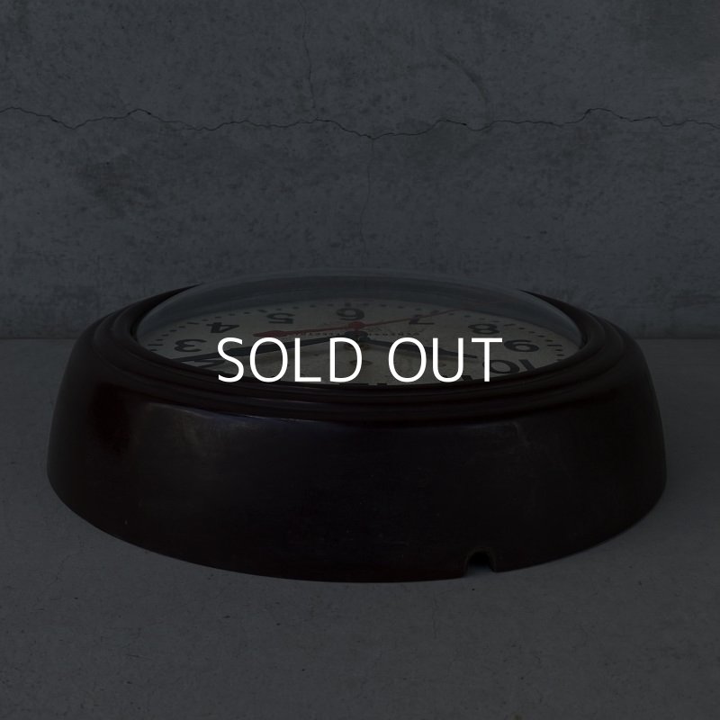 画像4: VINTAGE ANTIQUE GENERAL ELECTRIC TELECHRON GE WALL CLOCK ヴィンテージ アンティーク ゼネラルエレクトリック テレクロン ウォールクロック 壁掛け時計 / スクールクロック ブラウン 茶色 小型 店舗什器 アメリカ USA 