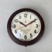 画像1: VINTAGE ANTIQUE GENERAL ELECTRIC TELECHRON GE WALL CLOCK ヴィンテージ アンティーク ゼネラルエレクトリック テレクロン ウォールクロック 壁掛け時計 / スクールクロック ブラウン 茶色 小型 店舗什器 アメリカ USA  (1)