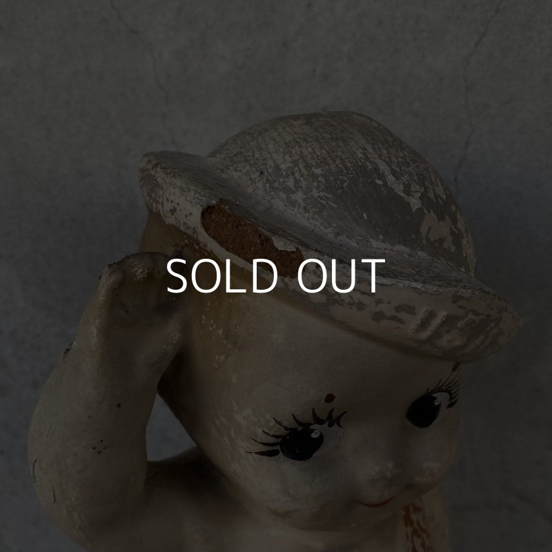 画像8: VINTAGE ANTIQUE U.S.NAVY SAILOR DOLL  KEWPIE ヴィンテージ アンティーク キューピー人形 ネイビー / コレクタブル オブジェ コンポジション セーラー人形 軍人 水平 船員 ディスプレイ  置物 雑貨 アメリカ
