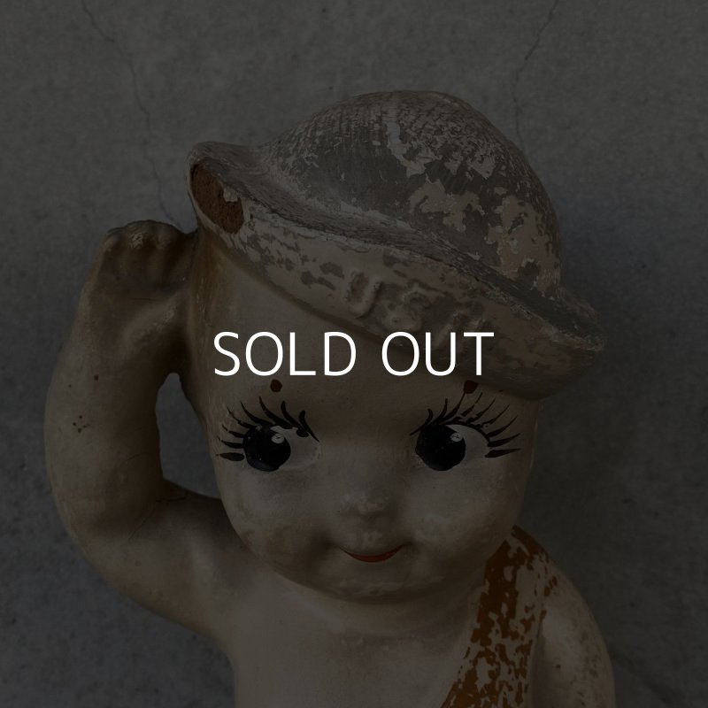 画像7: VINTAGE ANTIQUE U.S.NAVY SAILOR DOLL  KEWPIE ヴィンテージ アンティーク キューピー人形 ネイビー / コレクタブル オブジェ コンポジション セーラー人形 軍人 水平 船員 ディスプレイ  置物 雑貨 アメリカ