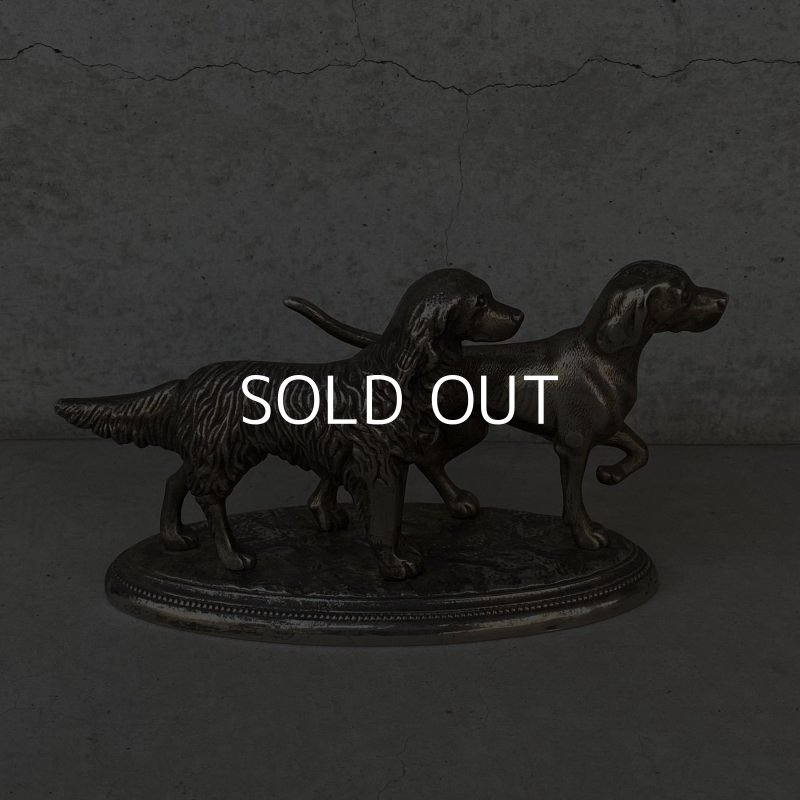 画像3: VINTAGE ANTIQUE DOG OBJECT ヴィンテージ アンティーク 犬 オブジェ / コレクタブル ディスプレイ インテリア ポインター スパニエル 置物 動物 雑貨 アメリカ