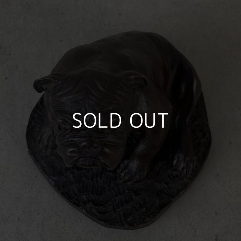 画像5: VINTAGE ANTIQUE BULLDOG OBJECT ヴィンテージ アンティーク ブルドッグ オブジェ / コレクタブル ディスプレイ インテリア 犬 置物 雑貨 イングランド ENGLAND