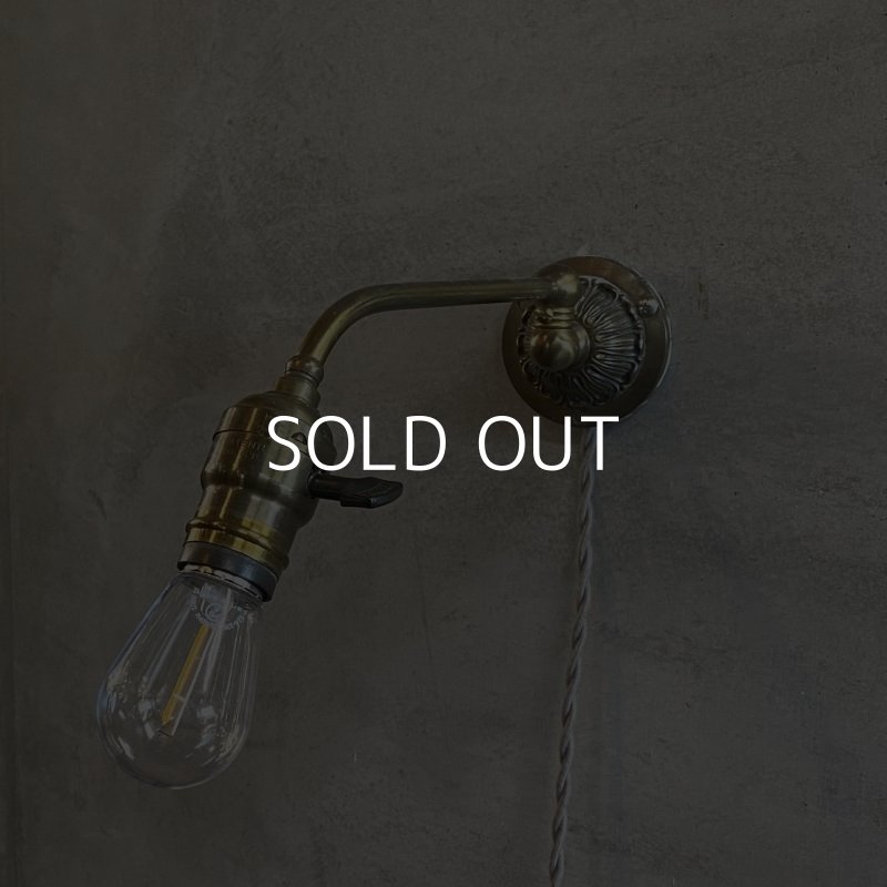 画像1: VINTAGE ANTIQUE LAMP LIGHT WALL LAMP ヴィンテージ アンティーク ライト ウォールランプ 壁付け照明 ブラケットランプ / ランプ 真鍮 店舗什器 アメリカ USA (4)