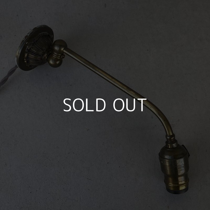 画像4: VINTAGE ANTIQUE LAMP LIGHT WALL LAMP ヴィンテージ アンティーク ライト ウォールランプ 壁付け照明 ブラケットランプ / ランプ 真鍮 店舗什器 アメリカ USA (4)