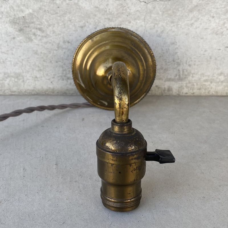 画像5: VINTAGE ANTIQUE LAMP LIGHT WALL LAMP ヴィンテージ アンティーク ライト ウォールランプ 壁付け照明 ブラケットランプ / ランプ 真鍮 店舗什器 アメリカ USA (7)
