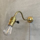 VINTAGE ANTIQUE LAMP LIGHT WALL LAMP ヴィンテージ アンティーク ライト ウォールランプ 壁付け照明 ブラケットランプ / ランプ 真鍮 店舗什器 アメリカ USA  (6)