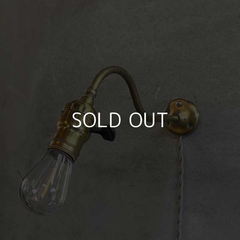 画像1: VINTAGE ANTIQUE LAMP LIGHT WALL LAMP ヴィンテージ アンティーク ライト ウォールランプ 壁付け照明 ブラケットランプ / ランプ 真鍮 店舗什器 アメリカ USA  (6)