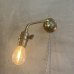 画像8: VINTAGE ANTIQUE LAMP LIGHT WALL LAMP ヴィンテージ アンティーク ライト ウォールランプ 壁付け照明 ブラケットランプ / ランプ 真鍮 店舗什器 アメリカ USA (5)