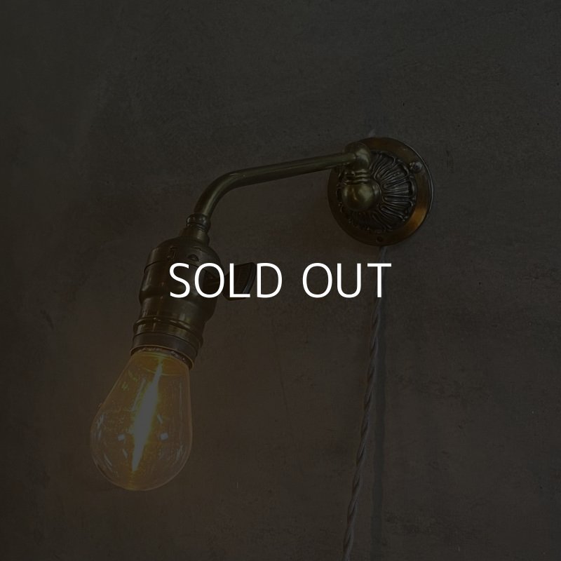 画像8: VINTAGE ANTIQUE LAMP LIGHT WALL LAMP ヴィンテージ アンティーク ライト ウォールランプ 壁付け照明 ブラケットランプ / ランプ 真鍮 店舗什器 アメリカ USA (5)