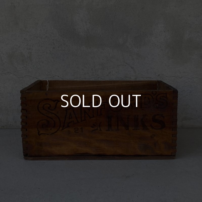 画像5: VINTAGE ANTIQUE WOOD CRATE WOODEN BOX SANFORD MFG CO ヴィンテージ アンティーク ウッドボックス 木箱 / インダストリアル コレクタブル 収納 ケース 店舗什器 アメリカ USA 