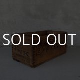VINTAGE ANTIQUE WOOD CRATE WOODEN BOX SANFORD MFG CO ヴィンテージ アンティーク ウッドボックス 木箱 / インダストリアル コレクタブル 収納 ケース 店舗什器 アメリカ USA 