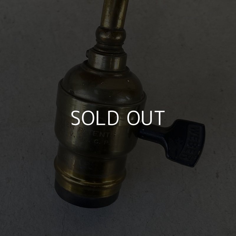 画像6: VINTAGE ANTIQUE LAMP LIGHT WALL LAMP ヴィンテージ アンティーク ライト ウォールランプ 壁付け照明 ブラケットランプ / ランプ 真鍮 店舗什器 アメリカ USA (4)