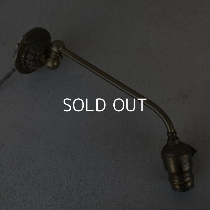 画像3: VINTAGE ANTIQUE LAMP LIGHT WALL LAMP ヴィンテージ アンティーク ライト ウォールランプ 壁付け照明 ブラケットランプ / ランプ 真鍮 店舗什器 アメリカ USA (5)