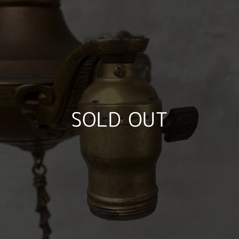 画像7: VINTAGE ANTIQUE ヴィンテージ アンティーク シャンデリア 吊り下げライト / 3灯 ライト ペンダントライト ブラス 真鍮 天井照明 店舗什器 アメリカ USA  