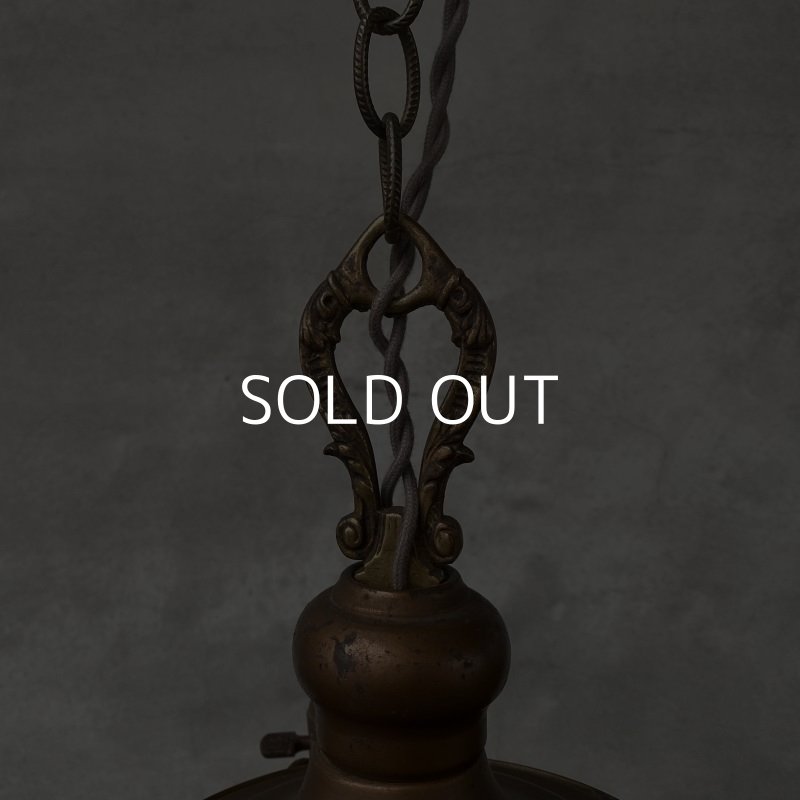 画像4: VINTAGE ANTIQUE ヴィンテージ アンティーク シャンデリア 吊り下げライト / 3灯 ライト ペンダントライト ブラス 真鍮 天井照明 店舗什器 アメリカ USA  