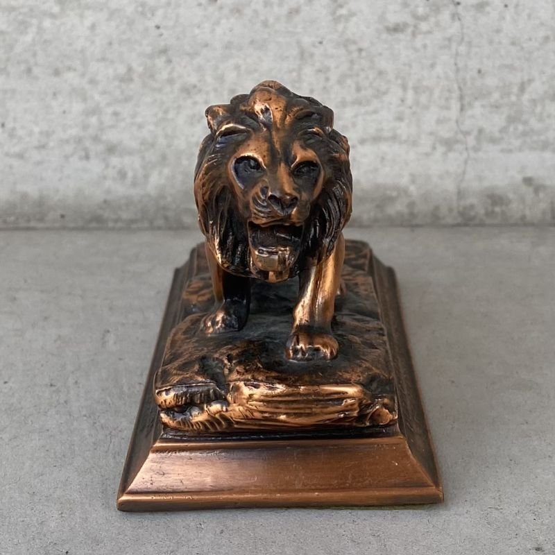 画像2: VINTAGE ANTIQUE METRO GOLDWYN MAYER LION OBJECT ヴィンテージ アンティーク ライオン オブジェ / コレクタブル ディスプレイ インテリア 置物 動物 雑貨 アメリカ