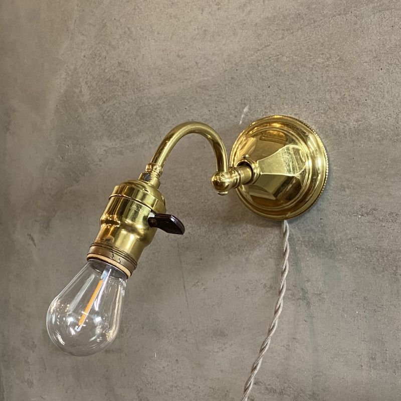 画像1: VINTAGE ANTIQUE LAMP LIGHT WALL LAMP ヴィンテージ アンティーク ライト ウォールランプ 壁付け照明 ブラケットランプ / ランプ 真鍮 店舗什器 アメリカ USA (8)