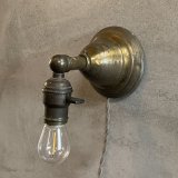 VINTAGE ANTIQUE LAMP LIGHT WALL LAMP ヴィンテージ アンティーク ライト ウォールランプ 壁付け照明 ブラケットランプ / ランプ 真鍮 店舗什器 アメリカ USA 12