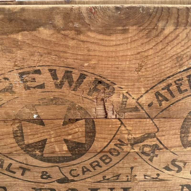 画像9: VINTAGE ANTIQUE WOOD CRATE WOODEN BOX DREWRY&SONS ヴィンテージ アンティーク ウッドボックス 木箱 / インダストリアル コレクタブル ビール 収納 ケース ガレージ ガーデニング 店舗什器 アメリカ USA