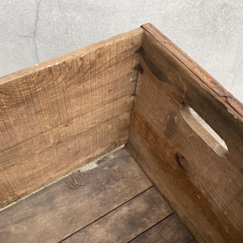 画像7: VINTAGE ANTIQUE WOOD CRATE WOODEN BOX DREWRY&SONS ヴィンテージ アンティーク ウッドボックス 木箱 / インダストリアル コレクタブル ビール 収納 ケース ガレージ ガーデニング 店舗什器 アメリカ USA
