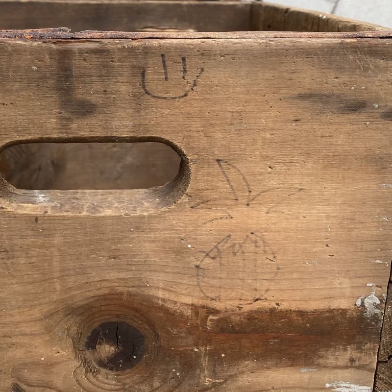 画像10: VINTAGE ANTIQUE WOOD CRATE WOODEN BOX DREWRY&SONS ヴィンテージ アンティーク ウッドボックス 木箱 / インダストリアル コレクタブル ビール 収納 ケース ガレージ ガーデニング 店舗什器 アメリカ USA