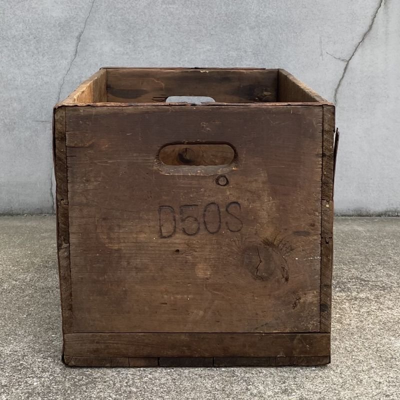画像3: VINTAGE ANTIQUE WOOD CRATE WOODEN BOX DREWRY&SONS ヴィンテージ アンティーク ウッドボックス 木箱 / インダストリアル コレクタブル ビール 収納 ケース ガレージ ガーデニング 店舗什器 アメリカ USA