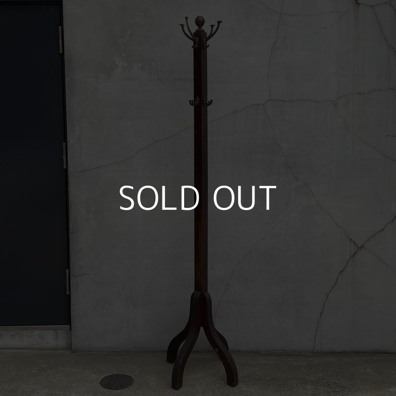 画像1: VINTAGE ANTIQUE COAT RACK ヴィンテージ アンティーク コートラック ハンガーラック / ウッド 木製 家具 店舗 什器 アメリカ