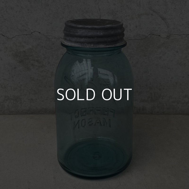 画像2: VINTAGE ANTIQUE BALL MASON JAR ヴィンテージ アンティーク ボール メイソンジャー ガラス瓶 アメリカ / ディスプレイ ボトル 小物入れ 店舗什器 (6)